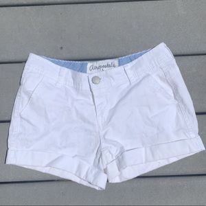 Aeropostale White Midi Shorts